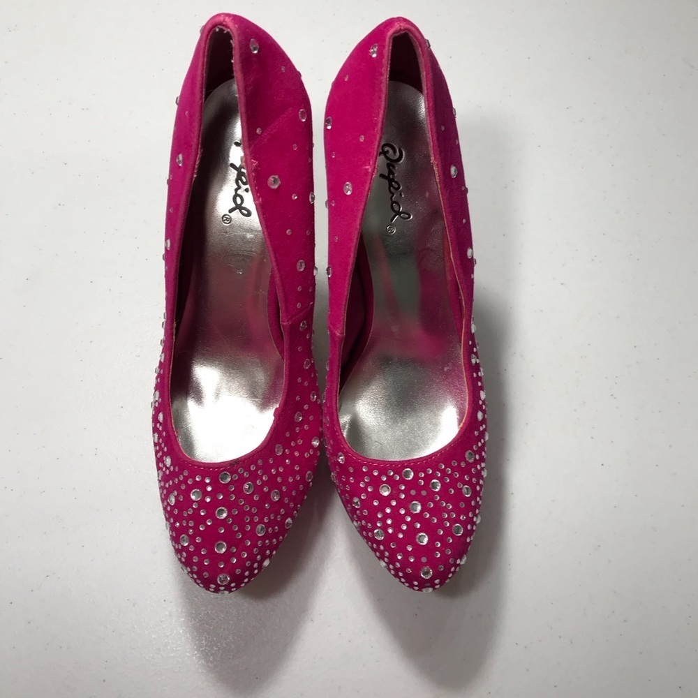 Quips Pink Rhinestone Women's Shoes Size 9 SB-05